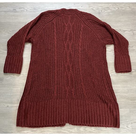 Divided By H&M Long Open Front Knit Cardigan Women’s Size XL - Picture 4 of 6